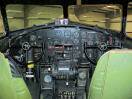 The cockpit of a B-17